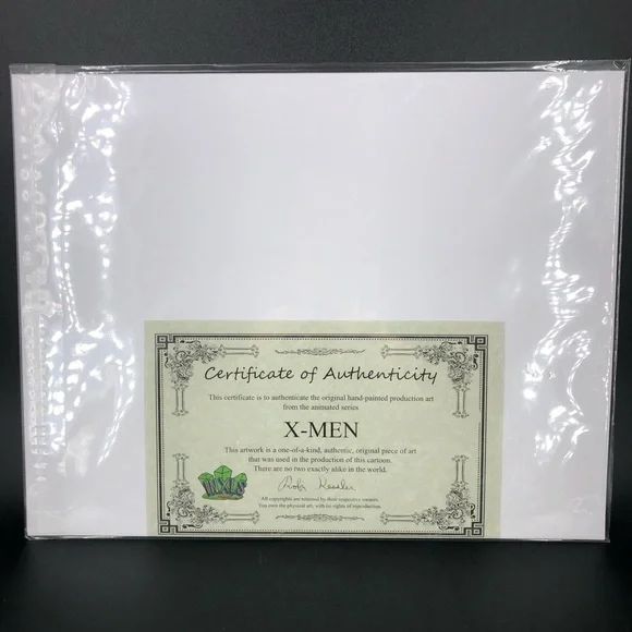 Marvel X-Men Hand-Painted Production Art with COA